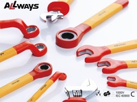 ALLWAYSTOOLS 1000v Clé à écrou isolée à poignée en T Outils à main professionnels VDE avec support OEM Système de mesure métrique