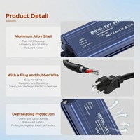 Controlador LED Impermeable IP67 12V/24V 300W Entrada AC110-130V Doble AC-DC Admite Enchufes Personalizados para Alumbrado Público e Iluminación LED Exterior