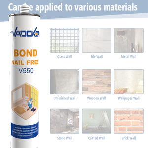 Colle adhésive sans clou <span class=keywords><strong>SBS</strong></span> |   Adhésif de construction haute résistance pour terrasse en WPC, revêtement de sol stratifié, panneau en PVC, toiture métallique OEM ODM - Product Image 2
