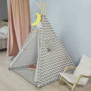Portable Outdoor Privacy Canvas Play Tipi <strong>Tepee</strong> Children Teepee <strong>Tent</strong> Factory Gray Kids Teepee Indian <strong>Tent</strong> - Product Image 6