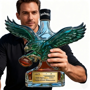 Hot-bán Philadelphia Đại Bàng rượu vang Decanter Máy làm thân thiện với môi cao thủy tinh borosilicate chai rượu 301-400ml - Product Image 1