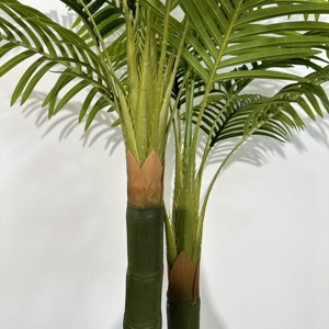 Palmera Areca Artificial de Doble Tronco, Palmera Artificial Realista para Interiores, Venta al por Mayor de Fábrica - Product Image 6