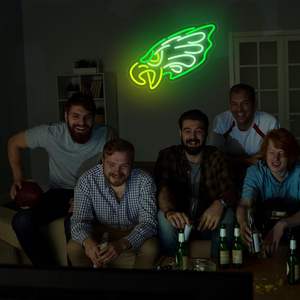 Enseigne néon LED Aigles, idéale pour la décoration murale de chambre, dortoir, ou « man cave », cadeau de Noël ou d'anniversaire pour les fans - Product Image 6