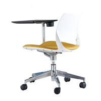 Chaise pliante moderne avec bureau, chaise de formation pour invités de bureau épais avec table pliante pour ordinateur portable mobilier de chaise commerciale