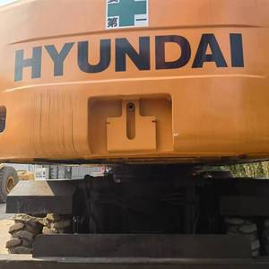 Excavatrice sur pneus Robex 210 d'occasion de Corée du Sud HYUNDAI 210W-7/210w -9 en bon état, composants principaux : moteur, pompe - Product Image 6