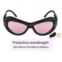 Lunettes de protection laser professionnelles CE 1064nm OD6+ pour machine laser ND Yag – Protection oculaire de pointe