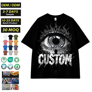Fabricante de Camisetas con Serigrafía Personalizada, Camiseta de 260 g/m², 100% Algodón, Camiseta de Alta Calidad, Camiseta Extra Grande de Manga Corta para Hombre - Product Image 1