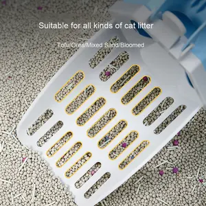 Pelle à litière pour chat multifonctionnelle, écologique, grande capacité, en plastique moderne, tout-en-un, avec bac de rangement pour déjections - Product Image 4