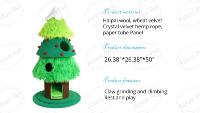 Grand arbre à chat avec nid, design arbre de Noël, nouvelle version améliorée, arbre à chat et grattoir