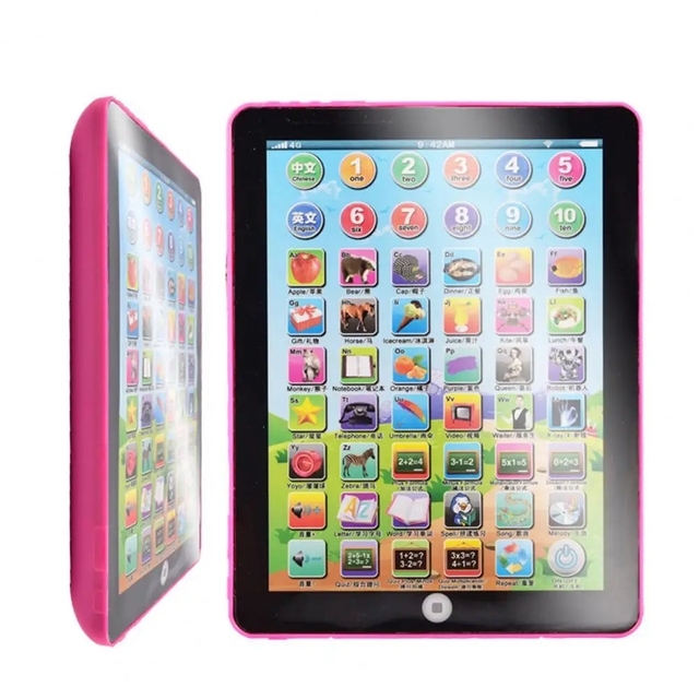 Electric Kids Study Laptop Toys English Learning Pad Educational Tablet for Children