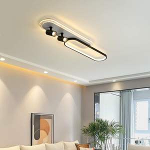 Luces LED Modernas de Tendencia para el Hogar, Iluminación Decorativa de Techo, Instalación Superficial, Lámpara Lineal para Dormitorio - Product Image 6