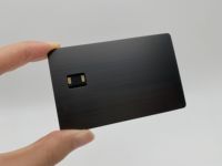 Personnalisable double interface NFC Metal Business Payment Membership Card Wholesale 13.56MHz Frequency
