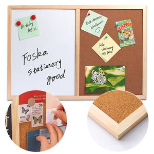 Tableau d'affichage effaçable à sec grand format à prix compétitif avec cadre en bois de 14 mm pour la maison, l'école, l'enseignement, le bureau et les réunions - Product Image 2