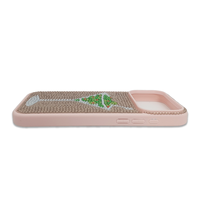 Coque de téléphone OEM tendance en TPU rose, étui souple avec zircon, protection pour iPhone 17 Pro Max