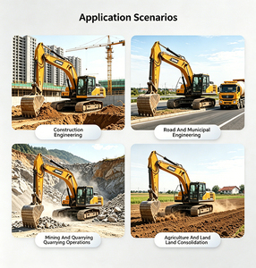 Excavatrice sur chenilles de haute puissance pour travaux de terrassement et d'agriculture, conformes aux normes européennes - Product Image 5