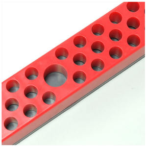 Nouveau moule rouge bleu métrique magnétique douille organisateur plateau ensemble, <span class=keywords><strong>porte</strong></span>-embout magnétique pour douilles d'entraînement métrique SAE - Product Image 3