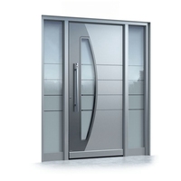 Porte d'entrée pivotante en acier inoxydable et fer forgé sur mesure, design moderne Zonle pour les maisons