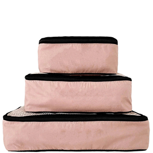 Set di imballaggio rosa essenziale <span class=keywords><strong>con</strong></span> Logo personalizzato Qetesh per il fine settimana da 4 confezioni borsa da viaggio di grande capacità per il viaggio - Product Image 2