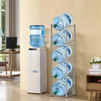 Support de stockage de bouteilles d'eau autonome de 5 gallons Support d'affichage en métal robuste pour gallon d'eau