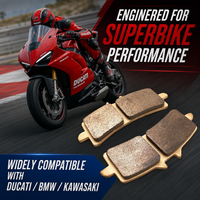 Nouvelles plaquettes de frein en cuivre sinterisé FA447 pour Ducati Panigale pour S1000RR Kawasaki Ninja H2 102x42x7.5mm