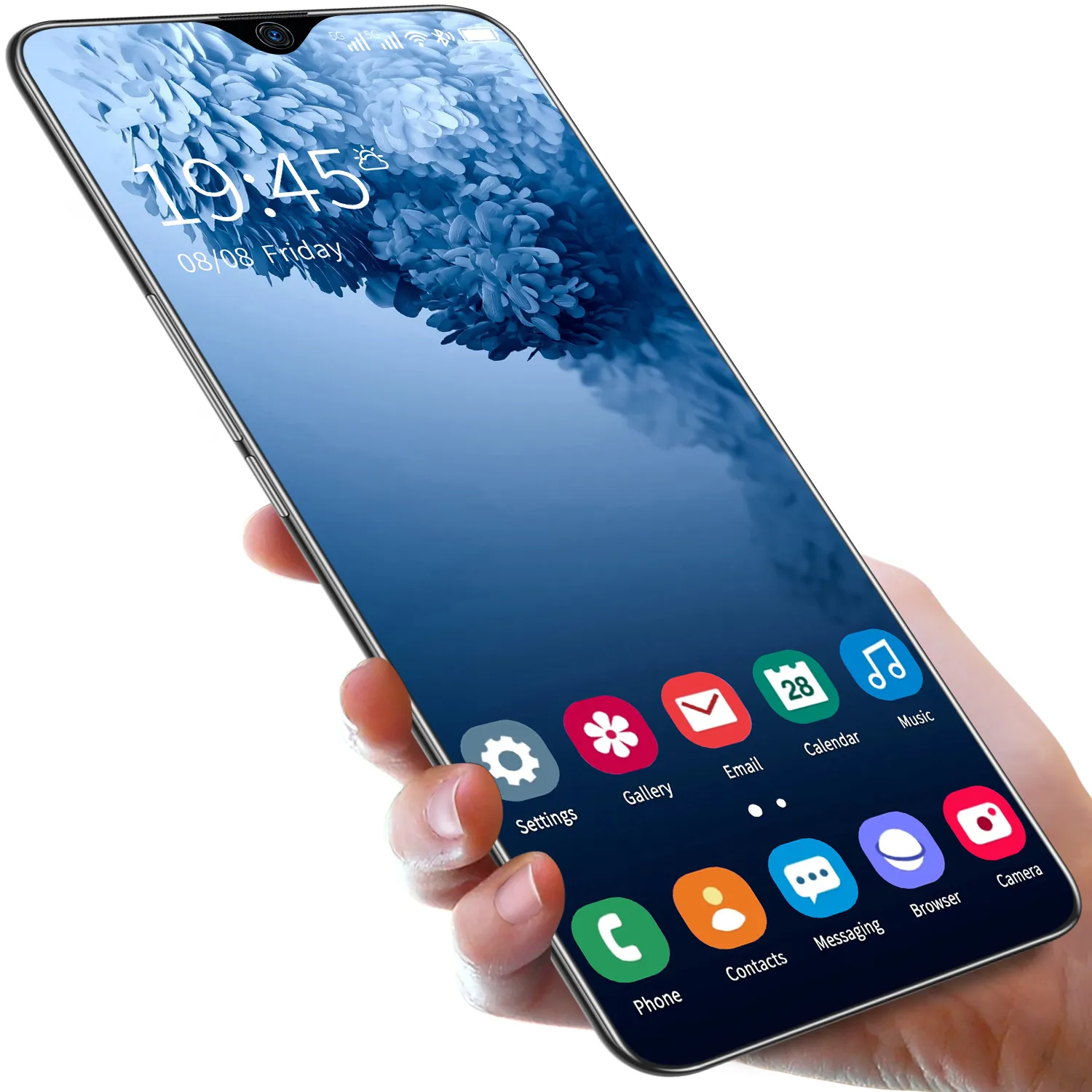 Note30 Ultra 7 ponsel Android 5 inci, ponsel nirkabel layar besar definisi tinggi jaringan dalam satu Video Game biaya rendah