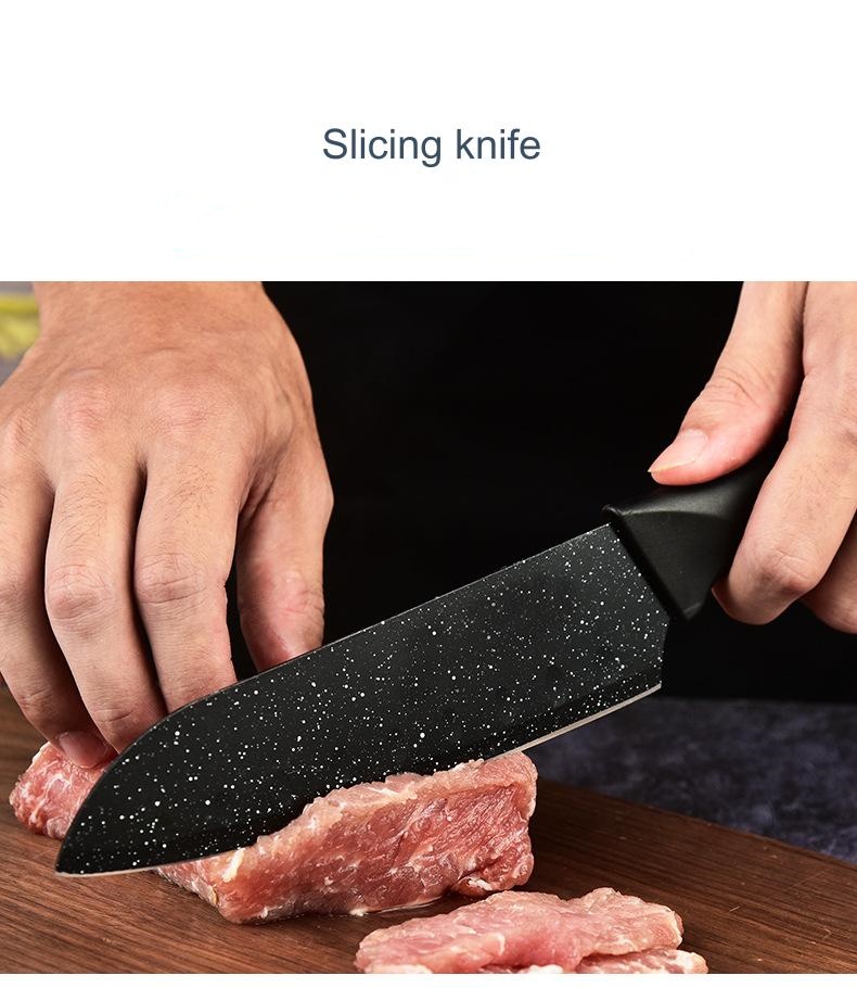 Hand-made 6-piece knife set with tail handle