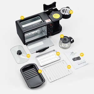 Nouveauté 2024 : <span class=keywords><strong>Ensemble</strong></span> de cuisine multifonctionnel 3-en-1 pour la maison – Machine à petit-déjeuner, poêle, machine à café, four <span class=keywords><strong>grille</strong></span>-<span class=keywords><strong>pain</strong></span> – Idéal pour l'hôtellerie - Product Image 4