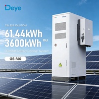Système de stockage d'énergie à batterie triphasé Deye 61,44 kWh haute performance, haute tension, tout-en-un, IP55 avec EMS