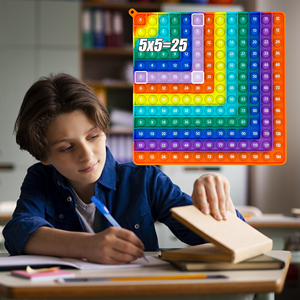 <span class=keywords><strong>Giochi</strong></span> da Tavolo in Silicone per Moltiplicazioni 12x12, Giocattoli Educativi Push <span class=keywords><strong>Pop</strong></span> Bubble per l'Apprendimento della Matematica, Certificati ASTM/EN71/CE/CPC - Product Image 4