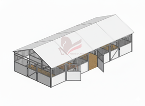 便携式马棚畅销廉价易于组装的马棚框架马棚 - Product Image 5