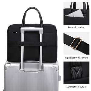 Sac à ordinateur portable décontracté en nylon SHOULDCAT pour Huawei MateBook/Dell/Apple 15 et 14 pouces, fermeture éclair étanche - Product Image 5