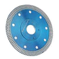 Lame diamantée turbo en maille de 4 pouces pour la découpe de carreaux, à utiliser avec une meuleuse d'angle