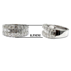 KING O KING Bague en or blanc 18 carats sur mesure avec diamants taille brillant 32x2.00CT certifiés IGI pour anniversaire majeur et évaluation - Product Image 5