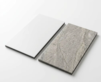 Panneau composite en aluminium Alucobond ACM à texture marbre 4x8, ignifuge et moderne, pour projets de murs-rideaux extérieurs d'hôtels