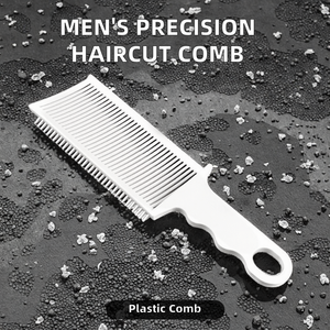 Erkek hassas konumlandırma düz üst yağ itme kesme saç kesme tarağı dışbükey kenar inç kafa seviyesi kürek ortak tarak - Product Image 2