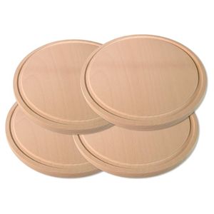 Ensemble de sous-verres en bambou chaud sous-verres décoratifs écologiques de tasse de petit déjeuner avec support de rangement - Product Image 4