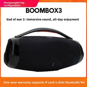 Altavoz Inalámbrico Portátil BOOMS BOX3 <span class=keywords><strong>con</strong></span> Luces LED, Reproductor <span class=keywords><strong>de</strong></span> Audio <span class=keywords><strong>con</strong></span> Bajos Potentes para Exteriores - Product Image 3