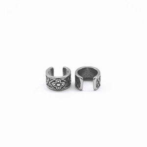 yunnique Retro Cross <b>Ear</b> <b>Clips</b> Titanium Steel Unisex Party Jewelry Open Design Geometric Pattern - Product Image 3