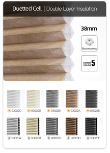 Stores <span class=keywords><strong>accordéon</strong></span> ZSTARR compatibles Alexa, stores alvéolaires rafraîchissants pour l'été, aspect lin, tissu double cellule pour l'intimité de la chambre - Product Image 3