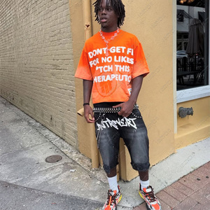 Y2K Streetwear Camisetas de hombre de algodón 100% de alta calidad Camisetas de ajuste de gran tamaño para hombres - Product Image 6