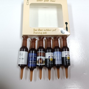 Mini <b>Beer</b> <b>Bottle</b> Golf Tees 83mm <b>Plastic</b> Durable Golf Accessory 6 Pack - Product Image 1