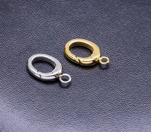 10mm hình bầu dục Vòng mùa xuân móc cài với móc Keychain Túi Clip kết nối cho DIY Móc chìa khóa trang sức làm phụ kiện - Product Image 5