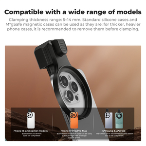 Soporte Universal para Teléfono K&F CONCEPT con Filtro ND100000 <span class=keywords><strong>de</strong></span> 58/67 mm, Filtro ND10000 con Paño <span class=keywords><strong>de</strong></span> Limpieza, Compatible con iPhone - Product Image 4