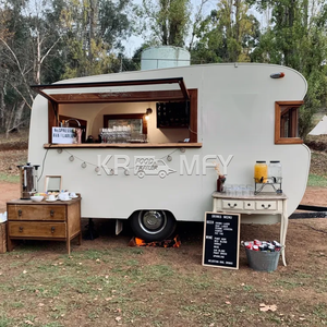 รถเข็นขายอาหารข้างถนนรถตู้ขายอาหารจานด่วนแบบเคลื่อนที่ได้รถตู้ขายอาหารบาร์บีคิวในครัวเคลื่อนที่ได้ - Product Image 3