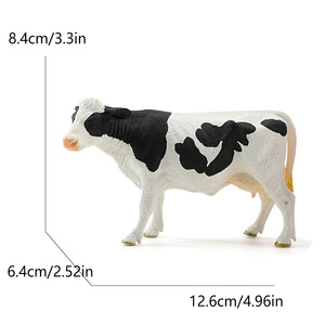 Modelo de vaca silvestre de simulación transfronteriza, búfalo, rinoceronte, <span class=keywords><strong>takin</strong></span>, vaca Simmental amarilla, PVC para ensamblaje y cognición infantil - Product Image 2