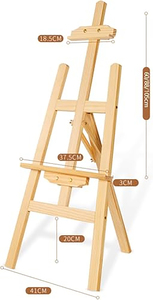 Caballete de Madera de Pino Ajustable de 150 cm, Soporte de Exhibición para Niños, Herramientas para Artistas y Pintores - Product Image 4