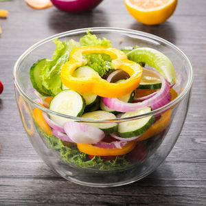 جدار مزدوج سلطانيات زجاج لفاتح الشهية بارفيه مصغرة كوب للحلوى بيتي أربعة قابلة لإعادة الاستخدام زجاج بوروسيليليك مرتفع فرن الميكروويف آمنة - Product Image 4