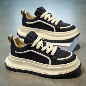 Autumn New Style Men's <b>Shoe</b> Heighten Chunky Sneakers Korean Style Wear-resisting Outdoors Casual Sports <b>Shoes</b> Student Sneakers - Product Image 2