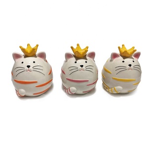 Logotipo personalizado 2024 se puede personalizar Lovely Wear The Crown Color Little Fat Cat Set Piggy Bank - Product Image 1