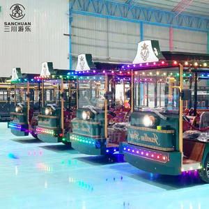 Fabrieks prijs attractiepark attracties toeristische elektrische tram stadsbus <span class=keywords><strong>trolley</strong></span> elektrische sightseeing auto te koop - Product Image 6